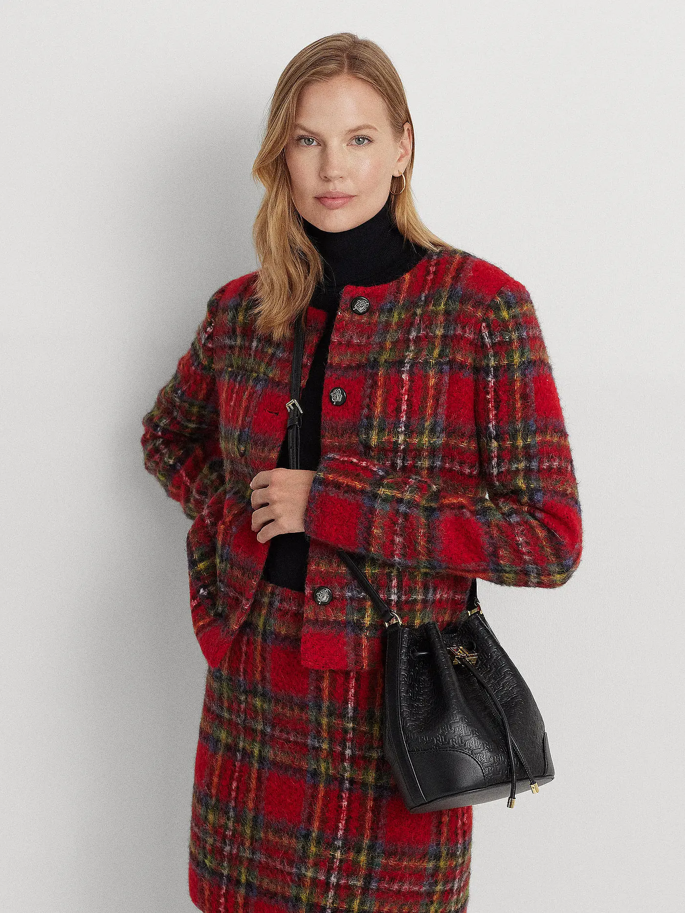 LAUREN RALPH LAUREN | Ledertasche - Bucket Bag DRAWSTRING Medium | 